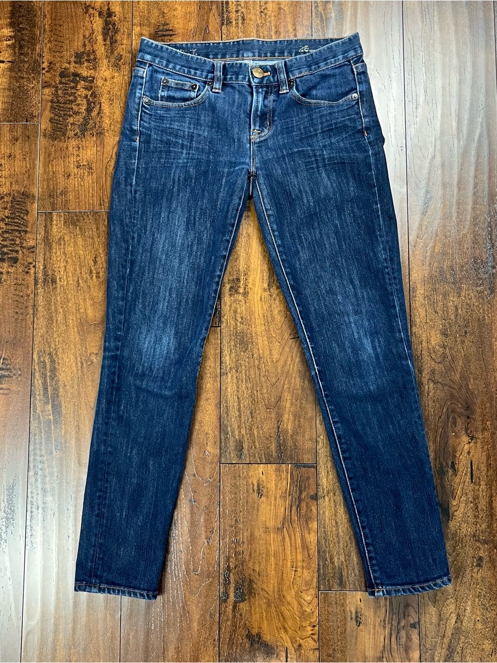 J.Crew Jeans Ankle Toothpick Mid Rise Skinny Blue Denim Pants Women’s 28.